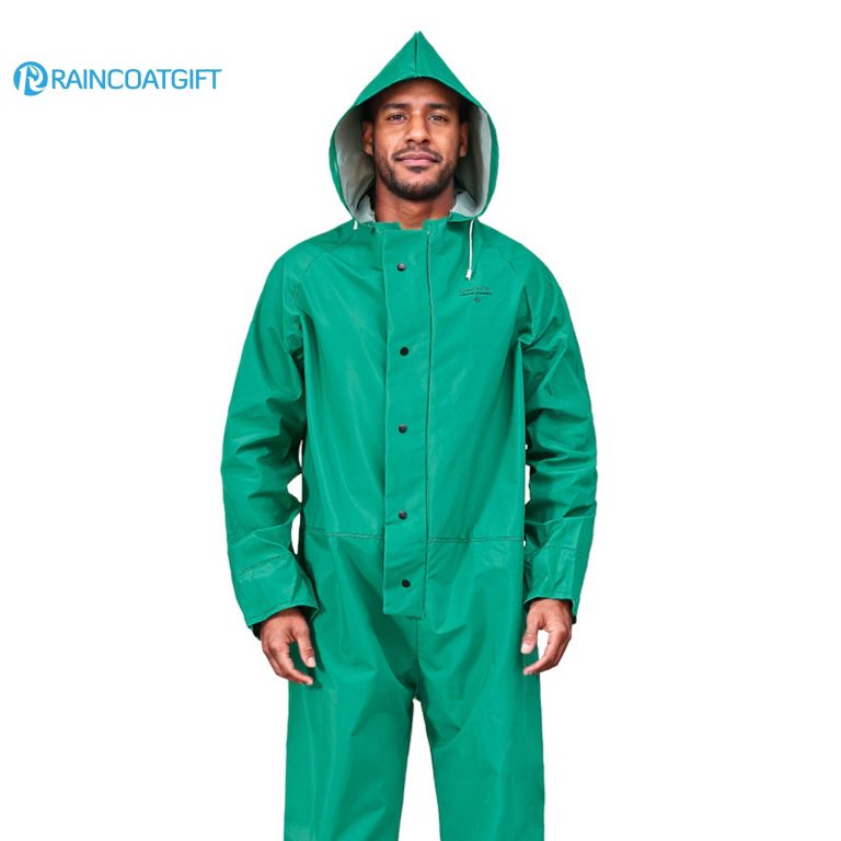Customizable PVC Polyester Laminated Raincoat (10)