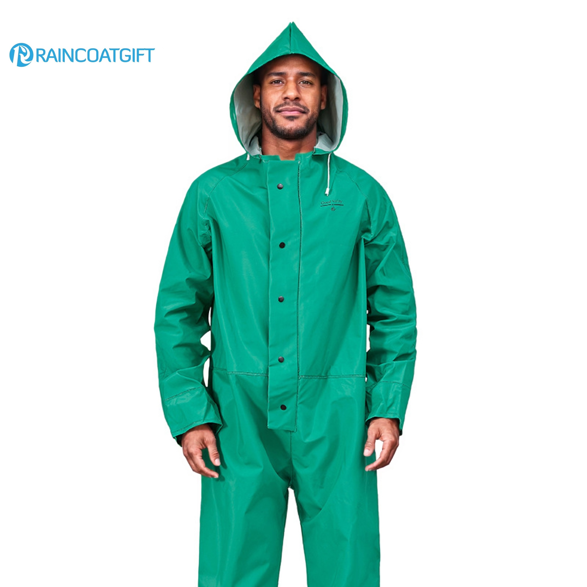 Customizable PVC Polyester Laminated Raincoat (10)