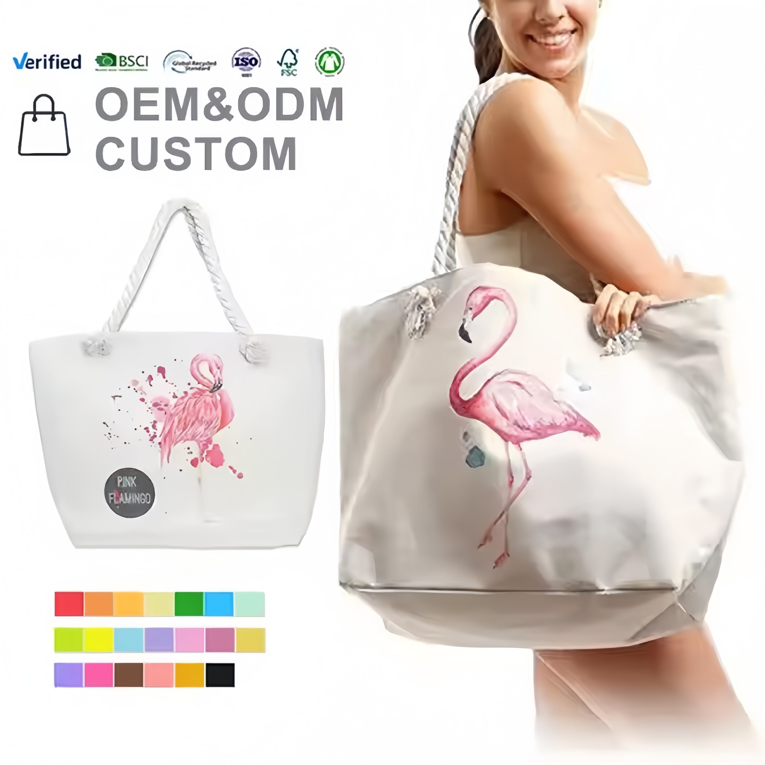 Promotional Custom Logo Printed Eco Recycled Canvas Fabric Bags Cotton Shopping Grocery Tote Bags