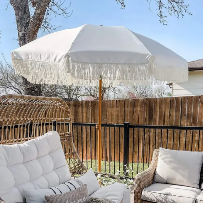 Why Boho Beach Umbrellas With Fringe is Perfect for Resorts and Weddings