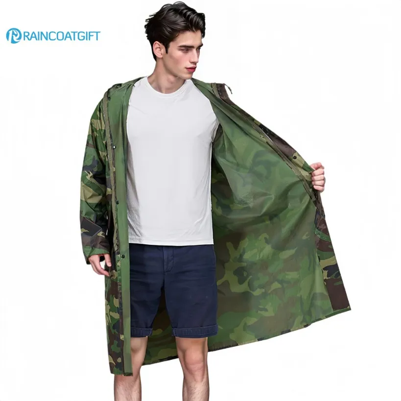 Camo raincoats