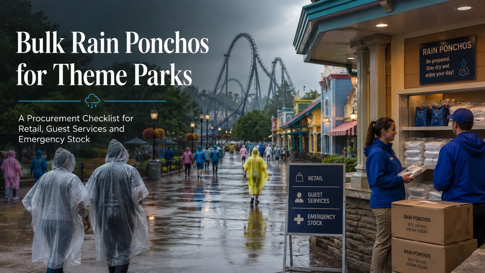 Bulk Rain Ponchos for Theme Parks A Procurement Checklist for Retail, Guest Services and Emergency Stock