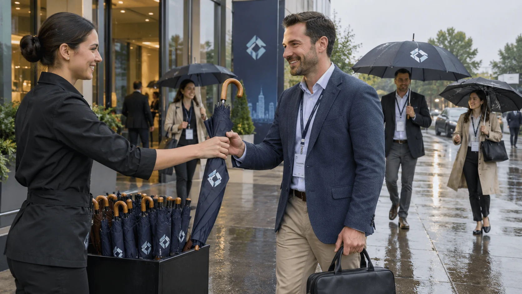 Custom Umbrellas with Logo for Corporate Buyers How to Choose the Right Style