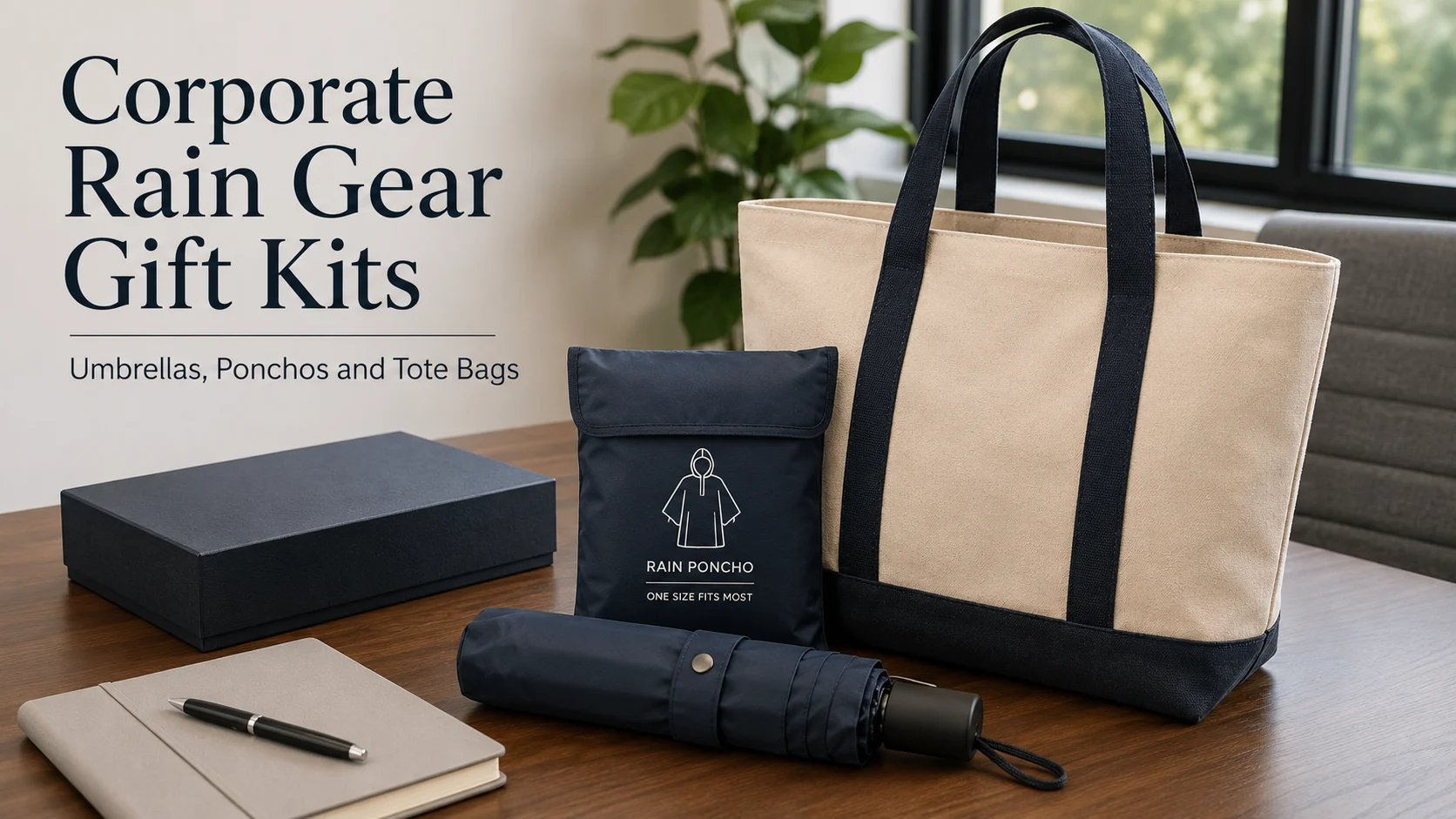 How to Build Corporate Rain Gear Gift Kits Umbrellas, Ponchos and Tote Bags