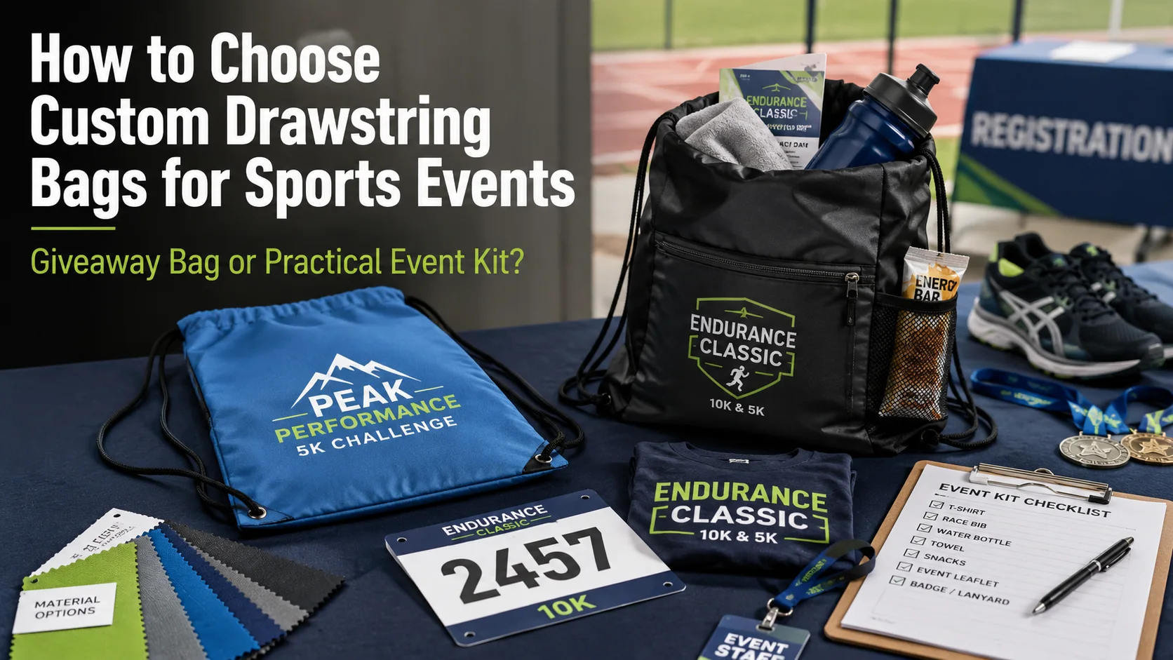 How to Choose Custom Drawstring Bags for Sports Events Giveaway Bag or Practical Event Kit