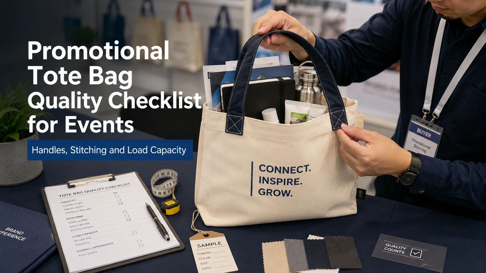 Promotional Tote Bag Quality Checklist for Events Handles, Stitching and Load Capacity