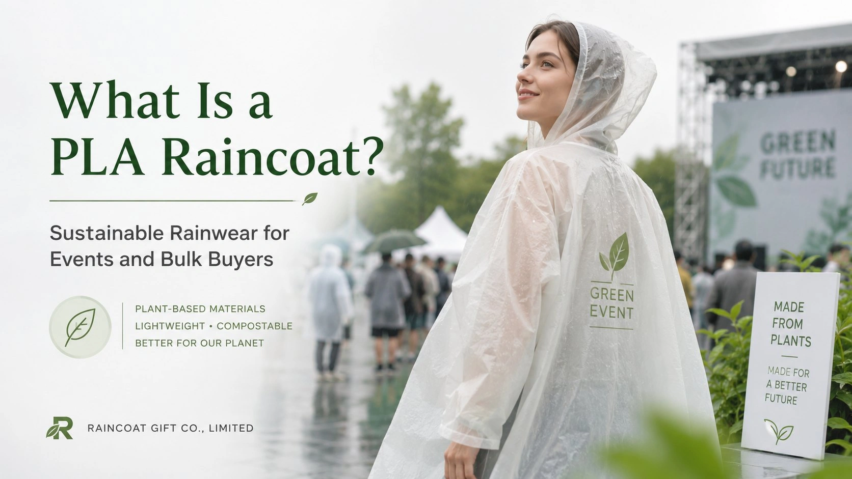 What Is a PLA Raincoat A Sustainable Rainwear Choice for Events, Brands and Bulk Buyers